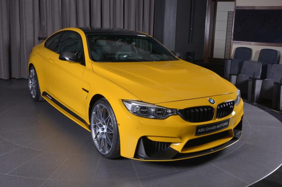 BMW M4 Coupe in Speed Yellow M Performance by Abu Dhabi Motors '2017
